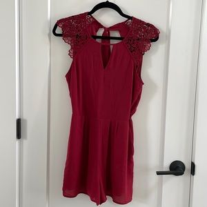 Maroon romper